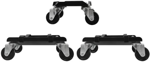 MaxxHaul Snowmobile Moving Dolly Set - Heavy Duty 1500 lbs Capacity - Anti-Slip V-Slide Rubber Pads with Straps - 360 Swivel Casters for Ski Sled Transport Storage Garage (50859)