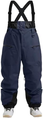 GSOU SNOW Mens Womens Snowboard Pants-Baggy Ski Snow Bibs