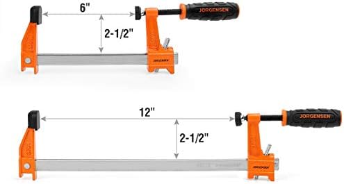 JORGENSEN 4-pack Steel Bar Clamps Set & JORGENSEN 2-pack Ratchet Bar Clamps Set