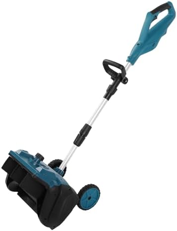 Diydeg Cordless Snow Shovel, 20ft Throwing Distance Plows 300lbs per Min Portable Electiric Snow Shovel with Wheels 2X3000mAh Battery, Hand Push Battery Snow Blower for Road Sidewalk (US Plug)