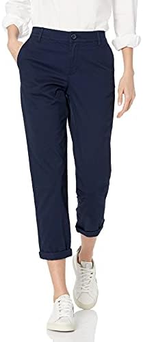 Amazon Essentials Women's Mid-Rise Slim-Fit Stretch Cropped Capri Pants (Available in Plus Size)