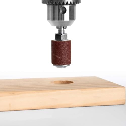 25 Pcs 1/2"-2" Spindle Sanding Drum Kit Sleeves Set for Drill Press Sander Paper