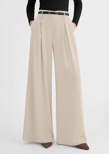 PRETTYGARDEN Womens Wide Leg Dress Pants Flowy Trousers
