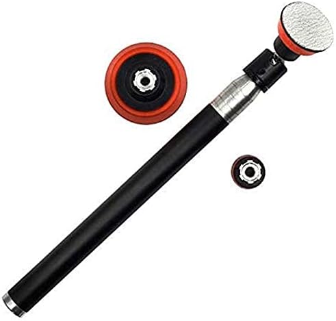 Wood Bowl Sander Sanding Tool with Sanding Disc for Lathe Wood Turning Tool Woodworking with Rotatable Spindle Head(Aluminum handle)