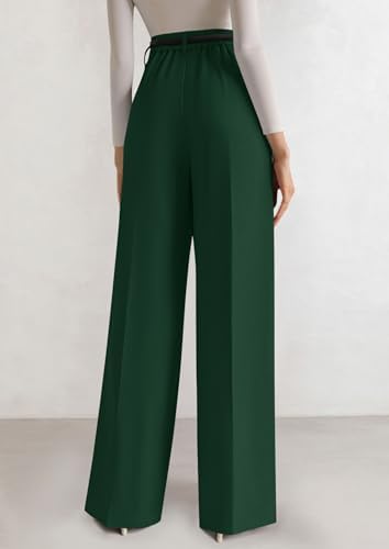 PRETTYGARDEN Women's Tailored Wide Leg Work Dress Pants