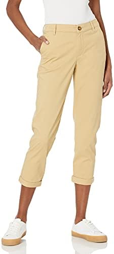Amazon Essentials Women's Mid-Rise Slim-Fit Stretch Cropped Capri Pants (Available in Plus Size)