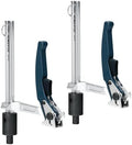 POWERTEC Welding Clamps, 2 PK, for 5/8" Fixture Holes (72235-P2) | Quick-release ratchet, 999 lb clamping force, 7-3/4" capacity, 4-3/4" throat depth, welding tables & workbenches