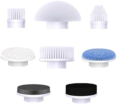 Dreazu - Replaceable Brush Heads - Scrubber Brush for Bathroom, Kitchen, Tile Grout, Bathtub, Shower, Sink, Toilet & Car Cleaning