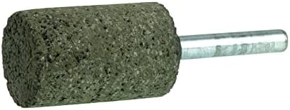 Weiler 68338 Tiger ZIRC W221 Portable Mounted Point, RZA24-U 1" x1-1/2 with 1/4" Stem, (Pack of 10)