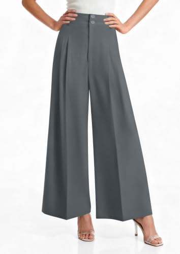PRETTYGARDEN Women's High Waisted Wide Leg Dress Pants
