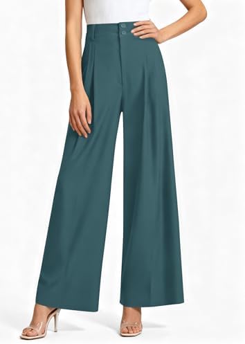 PRETTYGARDEN Women's High Waisted Wide Leg Dress Pants