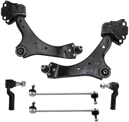 TRQ Front Steering & Suspension Kit Control Arm with Ball Joint Sway Bar