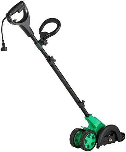 Amazon Basics 12 Amp Corded Electric Lawn Edger, 7.5" Double Edge Blade for Landscaping and Garden Beds, 4420 RPM, Adjustable Height