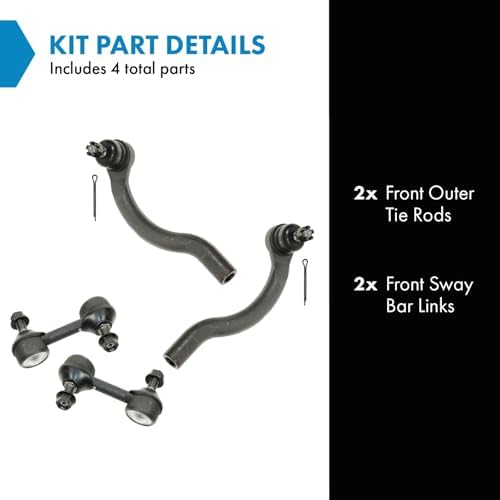 TRQ Front Steering & Suspension Kit Sway Bar Stabilizer Link Tie Rod