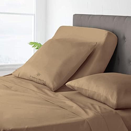 JS Sanders Collection Split Head Sheet Set Cal. King Size,Taupe