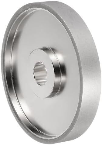 HARFINGTON Diamond Lapidary Wheel 6 Inch x 1 Inch Arbor Hole 400 Grit Grinding Wheels for Stone, Marble, Glass, Ceramics, Crystal, Carbide, Steel