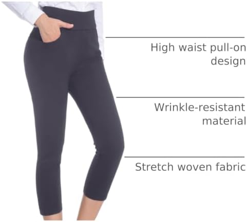 ZTN Womens Stretchy Dress Pants High Waist Work Casual