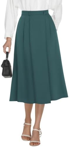 Casly Lamiit A-Line Midi Skirts for Women Business Skirt
