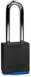 PACLOCK's 2-Series Padlock, Standard Rekeyable (SR), 5/16" Diameter Hard. Stainless Steel Shackle, 2-1/2" Tall, Keyed Differently w/ 2 Keys, Black