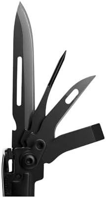SOG PowerAccess Well-Rounded One-Handed Lightweight Daily Pocketable Stainless Steel Multi-Tool for Backcountry| 18 Tools, Black