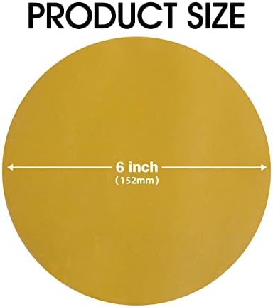 100 PCS PSA Sanding Discs 6 Inch Sanding Discs Self Stick 400 Grit Aluminum Oxide Round Adhesive Backing Sandpaper for Orbital Sander