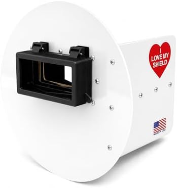 White Flip-Up Pancake Welding Hood Right Handed, 2" x 4-1/4" Lens Welding Shield, ANSI Z87.1, Lightweight Low Profile, MADE IN USA