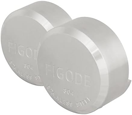 FIGODE® Stainless Steel Puck Lock, Heavy Duty & High Security Padlock, Military-Grade, Hidden Shackle Lock, 2-7/8 in. Wide, Trailer Door Lock. Weatherproof, 2 Padlocks Keyed Alike