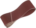 HARFINGTON 4 x 132 Inch Sanding Belts, 3 Pcs 120 Grit Aluminum Oxide Abrasive Belt Sander File Belt for Woodworking, Metal Polishing, Knife Sharpener