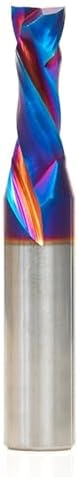 Amana Tool Spektra Extreme Tool Life CNC Compression Spiral Router Bit, 46174-K, 3/8 D x 1 CH x 1/2 Shank x 3 Inch L 2 Flute (Replaces Item no. 46161)