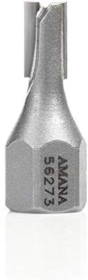 Amana Tool - 56273 Carbide Tipped Mortising Screw Straight No Shear Cutter 9/32 Dia x 1/2