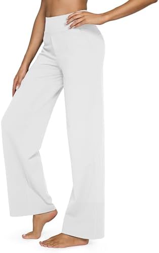 G4Free Yoga Pants for Women Wide Leg Pants with Pockets High Waisted
