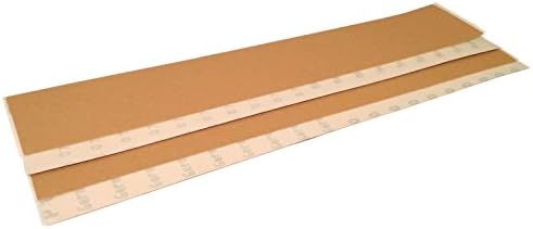 Starcke Premium Aluminum Oxide Longboard Sanding Sheets 2-3/4 x 16-1/2 Inch - PSA Sticky Back Sandpaper For Wood, Auto Body, Paint, Metal, And Plastics (50, 60 Grit)