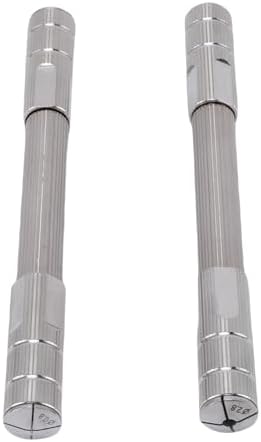 POCREATION 2-Pack Double Ended Pin Vise, Stainless Steel Manual Hand Drill Tool, 12cm/4.7in Length, for Watch Repair, Jewelry Making, Handicraft