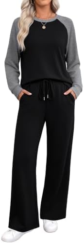 WIHOLL Lounge Sets for Women 2 Piece Fall Outfits 2026 Fashion S-2XL