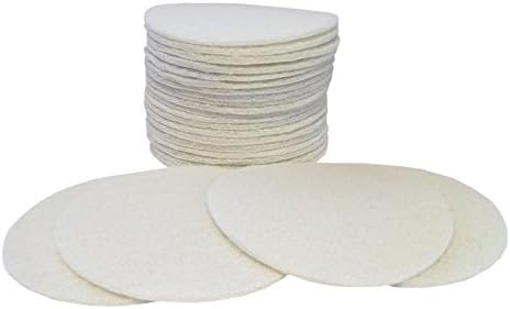 STARCKE Premium 6 Inch Non Woven Surface Conditioning Discs - for Dry Sanding Countertops, Auto Body Repair, Marine, Paint, Plastics, Metal and Fiberglass (White, 25 Pack)