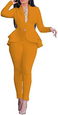 Aro Lora Pant Suits for Women Dressy Casual 2 Piece Outfits
