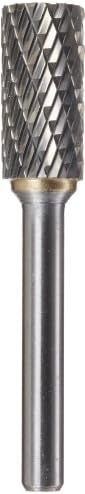 Drill America SA-5 Carbide Burr/Rotary File Cylindrical Double Cut for Die Grinder 1/2" Dia. x 1" Cut Length with 1/4" Shank and 6" Overall Length, DUL Series