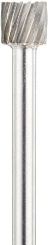 Drill America SB-51 Carbide Burr/Rotary File Cylindrical End-Cut Double Cut for Die Grinder 1/4" Dia. x 3/16" Cut Length with 1/8" Shank and 1-11/16" Overall Length, DUL Series