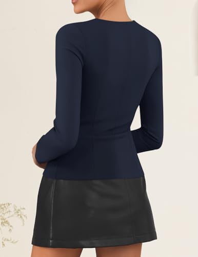 ZESICA Women's Business Casual Fitted Blazers Office Outfits