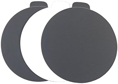 Starcke 5 inch Sanding Discs Round Sand Paper Discs 600 Grit, 100 Pack Black Silicon Carbide Sanding Disc, Adhesive PSA Tab Orbital Sander Pads for Wood, Glass, Metal, Concrete & Composites, Wet & Dry