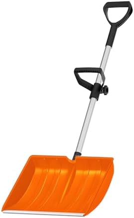 Anti Slip Grip Snow Shovel with Secure Handle for Safe Operate in Cold Winter Conditions Prevents Rust and Erosion Heavy Shovel