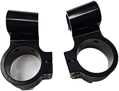 37mm Clip on Handlebars 1" Riser fit 37mm Fork Tube 7/8" Motorcycle bars, 37 mm Clip ons Handlebar CNC Black