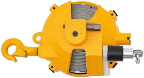 Spring Balancer Retractable Spring Tool Balancer, 1.5m Length Wire Rope 360 ° Rotatable Hook Adjustable Tension Industrial Tool Hanging Holding Equipment (9-15kg/19.84-33.07lbs)