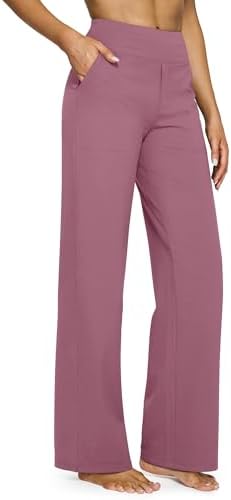 G4Free Yoga Pants for Women Wide Leg Pants with Pockets High Waisted
