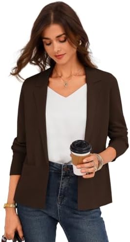 GRACE KARIN Womens Sweater Blazer Jackets Business Casual Work Cardigan