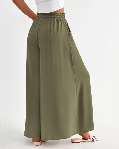 BTFBM Wide Leg Flowy Palazzo Pants for Women