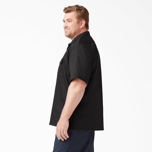 Dickies Men’s Short Sleeve Work Shirt – Durable Twill Button Down Shirts for Men, Lightweight Uniform for Daily Wear