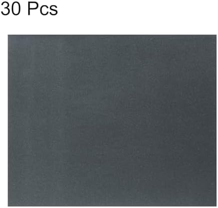 HARFINGTON 30pcs Sandpaper 800 Grit 9 x 11 Inch Waterproof Backing Silicon Carbide Abrasive Wet Dry Sanding Sheets for Wood Finishing, Metal Sanding, Automotive Polishing