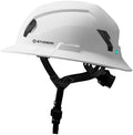 STUDSON SHK-1 Full Brim Safety Helmet Non-Vented: ANSI/ISEA Z89.1 Type II Compliant (R 2019), Lightweight & Breathable, NFC Emergency Contact Chip, One Size, Class E Protection