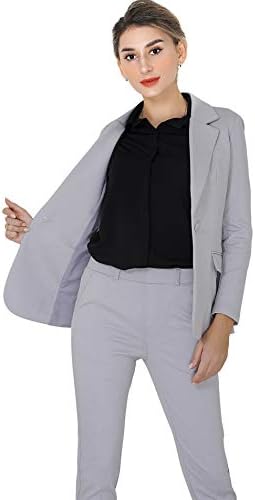 Marycrafts Women’s Two Piece Suits – Business Blazer Pant Suit Set, Professional Work Outfit for Office